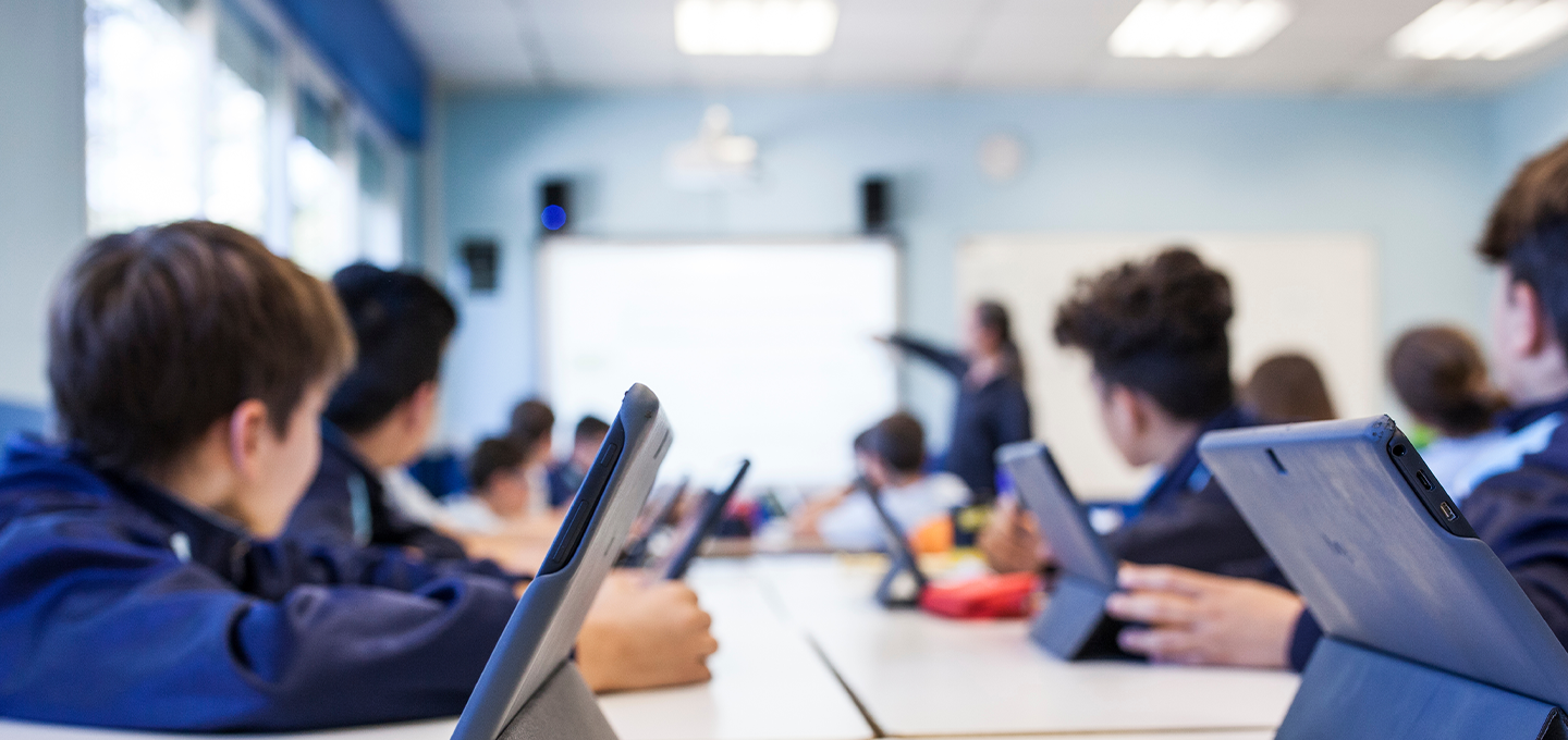an educator teaching young students