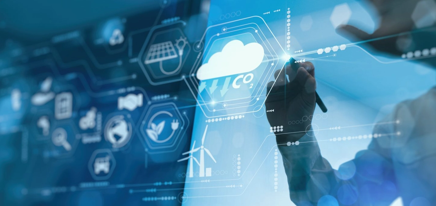 a stylised banner of abstract IT and Cloud imagery