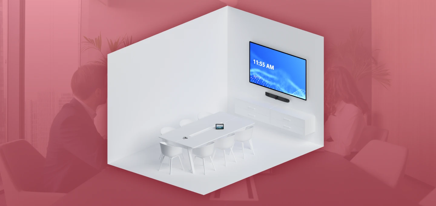 Woman standing next to desk