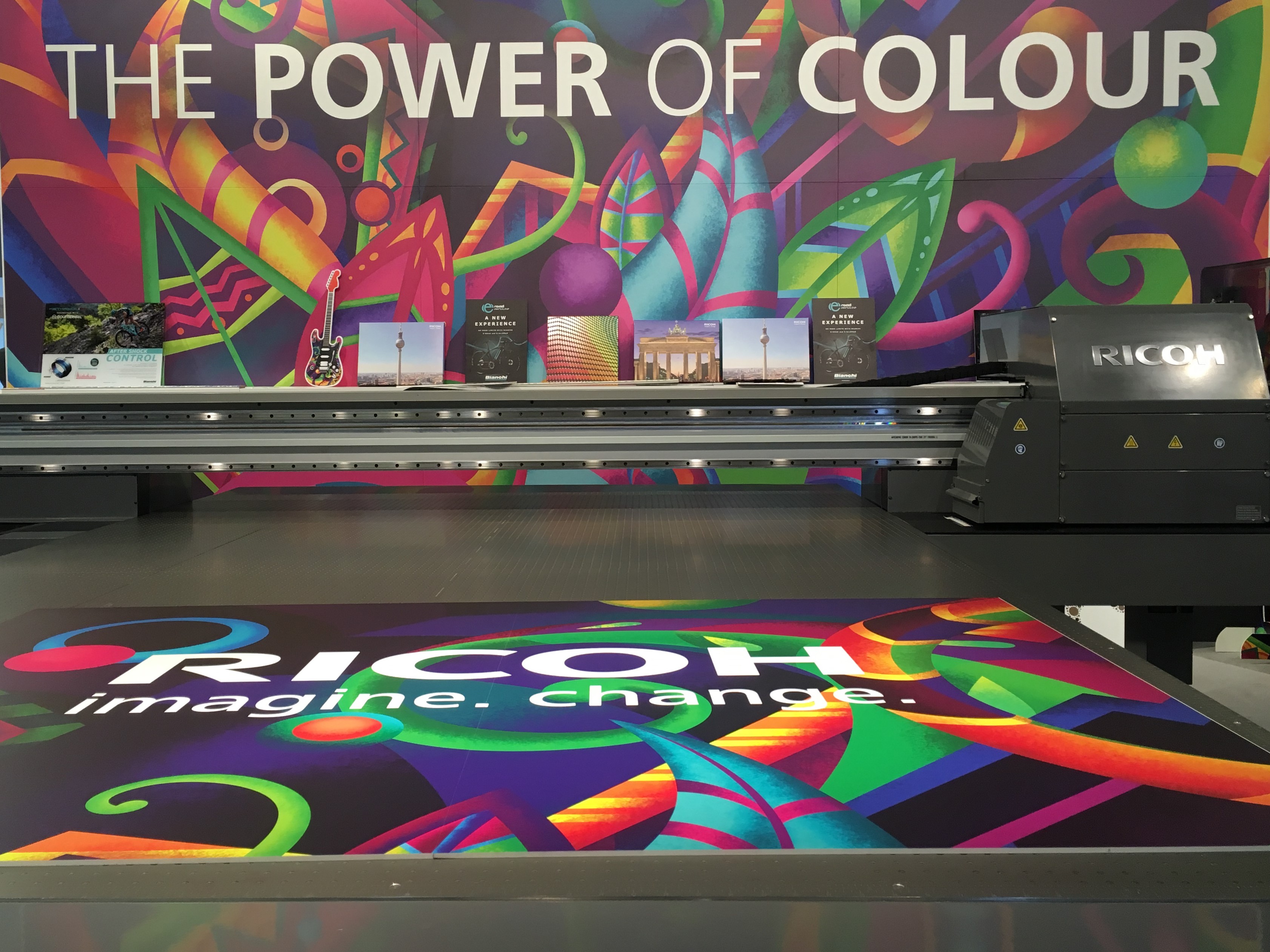 Ricoh’s broad portfolio of solutions showcased The Power of Colour and created Bianchi Corner