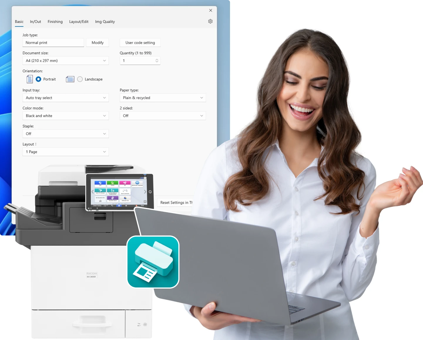 RICOH Print Support Application | Driverless Windows Printing | Ricoh ...