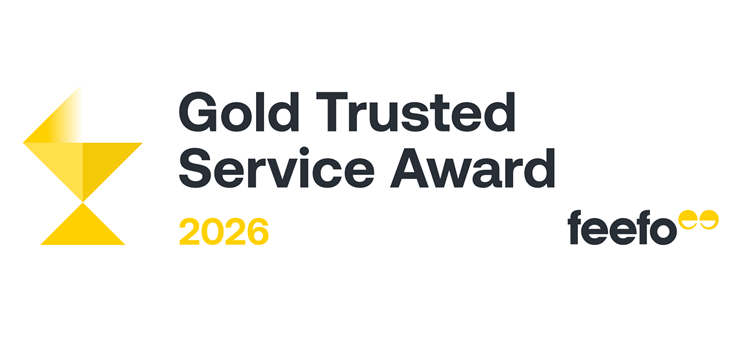 Gold Trust Service Award 2026 Feefo