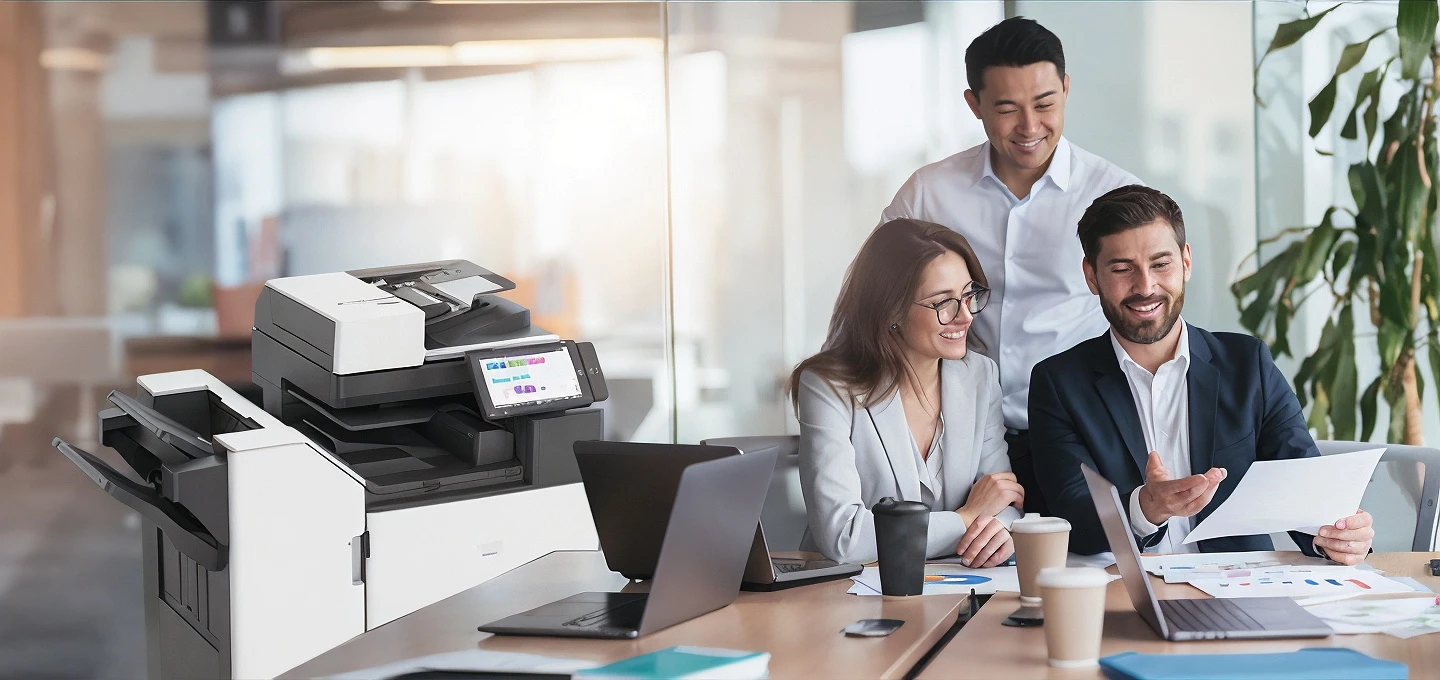 People sitting at the desk