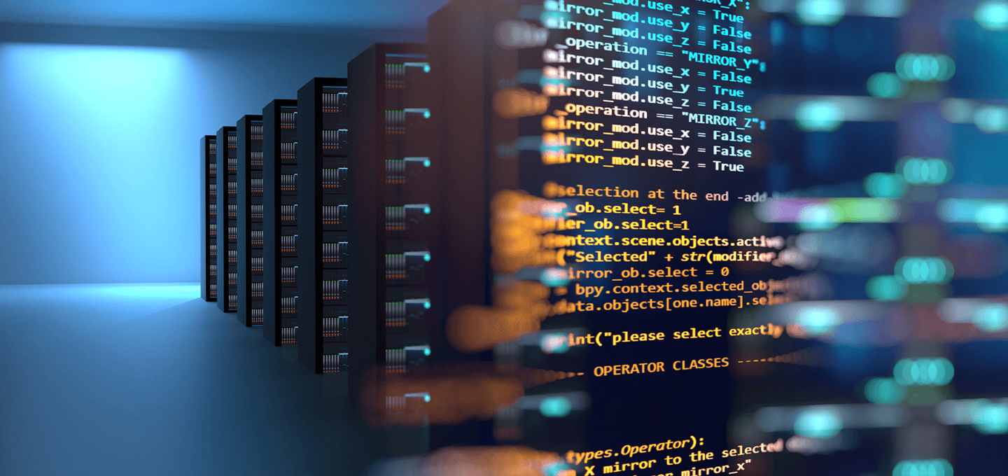 A computer screen with code text