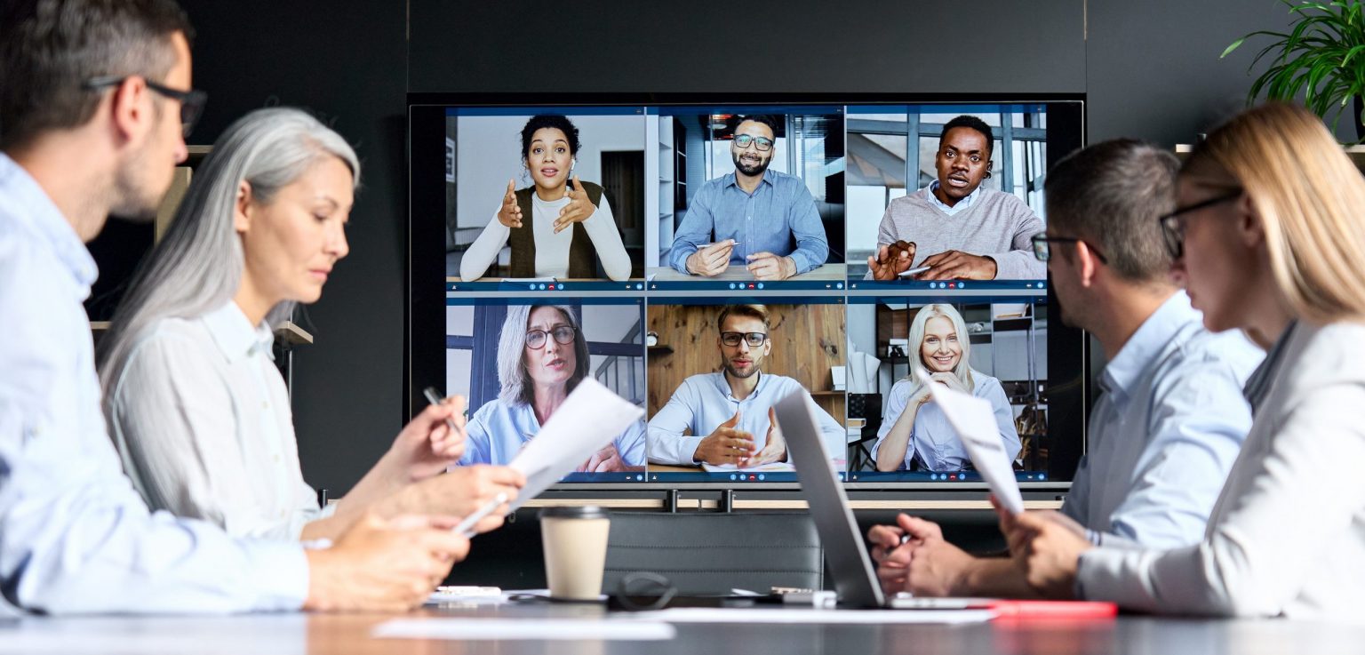 People sitting in conference room