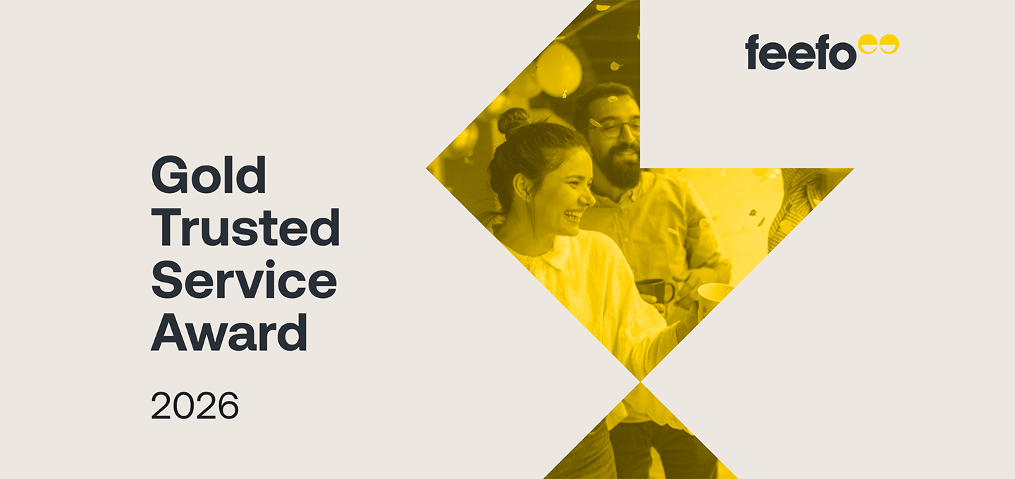Gold Trusted Service Awards Feefo 2026